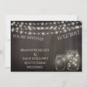 妖精のライトとメイスンジャースオーバーウッド招待状 招待状 (正面)