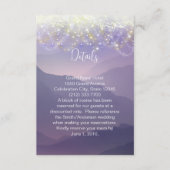 妖精のライトバイオレットパープル結婚ズ エンクロージャーカード (正面)