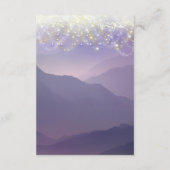 妖精のライトバイオレットパープル結婚ズ エンクロージャーカード (裏面)