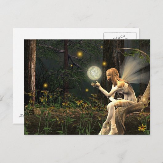 妖精のライトボールはがき ポストカード (正面/裏面)