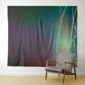 妖精のライト付きグリーンフォトバックドロップ タペストリー (インサイチュ(横))