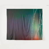 妖精のライト付きグリーンフォトバックドロップ タペストリー (正面(横))