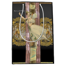 妖精のリマインダークリスマス ミディアムペーパーバッグ