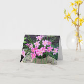 妖精のリリーノートカード カード (黄色い花)