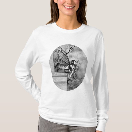 妖精のロングスリーブ快適Tシャツ Tシャツ (正面)