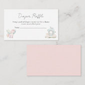 妖精のワイルドフラワーに魅入お洒落った赤ちゃんシャワー エンクロージャーカード (正面/裏面)