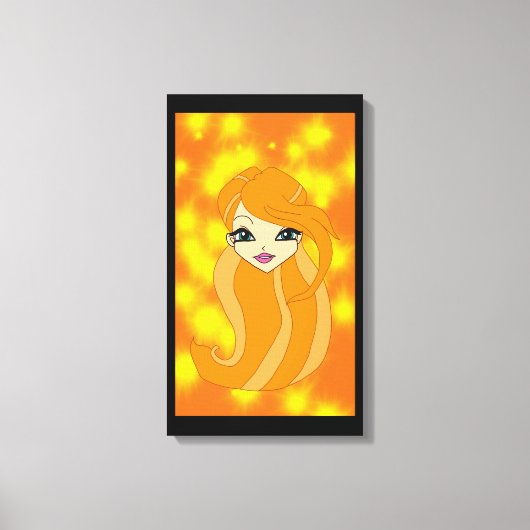 妖精のワールドキャンバスプリント キャンバスプリント (正面)