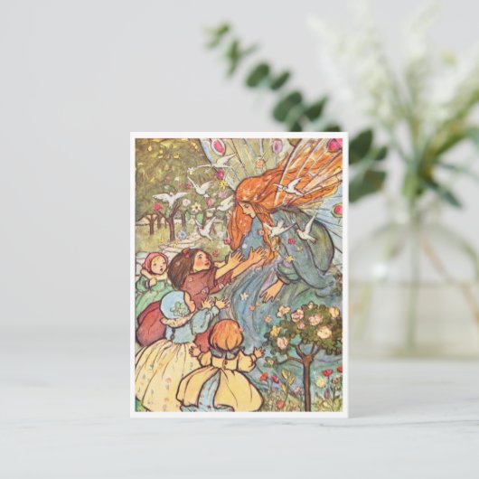 妖精のヴィンテージイラストレーション ポストカード (スタンド正面)