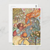 妖精のヴィンテージイラストレーション ポストカード (正面/裏面)