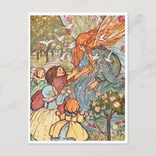 妖精のヴィンテージイラストレーション ポストカード (正面)