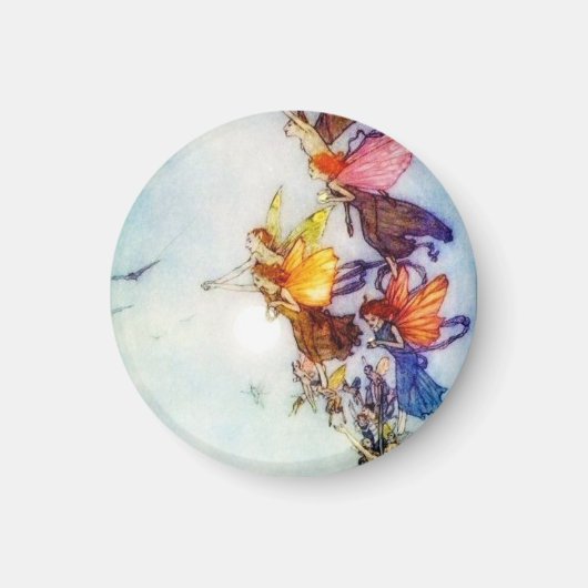 妖精の丸い磁石 マグネット (正面)