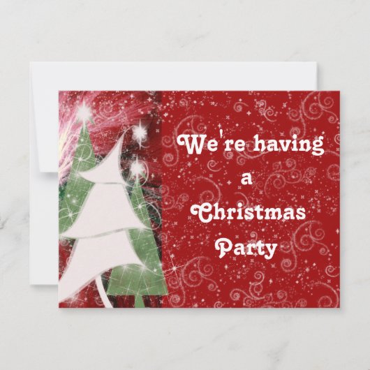 妖精の休日の木 招待状 (正面)