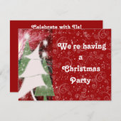 妖精の休日の木 招待状 (正面/裏面)