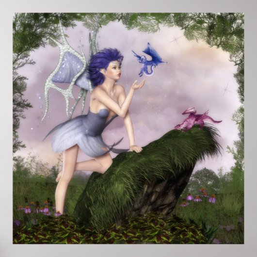 妖精の会話:ドラゴン ポスター (正面)