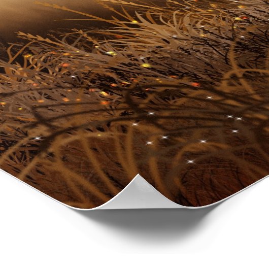 妖精の光で魔法の森 ポスター (角)