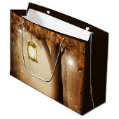 妖精の光で魔法の森 ラージペーパーバッグ (正面アングル)