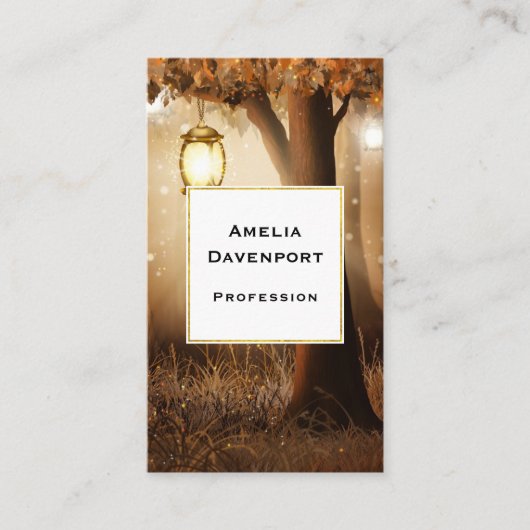 妖精の光で魔法の森 名刺 (正面)