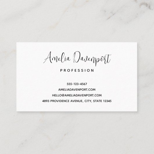 妖精の光で魔法の森 名刺 (裏面)