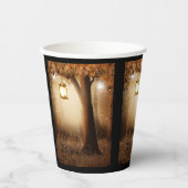 妖精の光で魔法の森 紙コップ (正面)