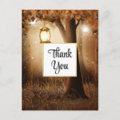 妖精の光を持つ魔法の森ありがとう ポストカード (正面)