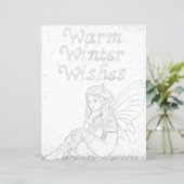 妖精の冬のユレイテ異教のィドカラーリングページ紙 (スタンド正面)