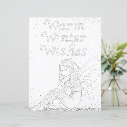 妖精の冬のユレイテ異教のィドカラーリングページ紙 (スタンド正面)