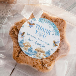 妖精の冬のワンダーランドの誕生日 ラウンドシール