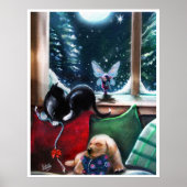 妖精の冬の花壇 ポスター (正面)