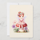 妖精の出入り口レッドヘアフェアリー最初の誕生日パーティー 招待状 (裏面)