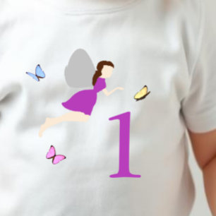 妖精の初誕生日ガール ベビーTシャツ