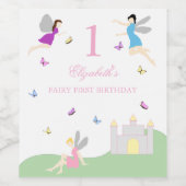 妖精の初誕生日ドリンクラベル ワインラベル (シングルラベル)