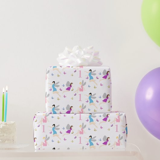 妖精の初誕生日 ラッピングペーパー (パーティーギフト)