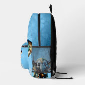 妖精の可愛い小さな象 プリントバックパック (右)