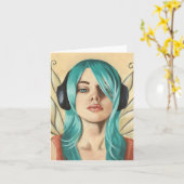 妖精の国のファンク#2 - Notecard カード (黄色い花)