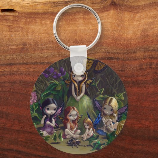「妖精の国の集まり」キーチェーン キーホルダー (正面)