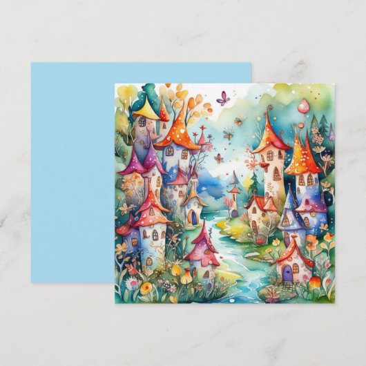 妖精の国の魔法の城 招待状 (正面/裏面)