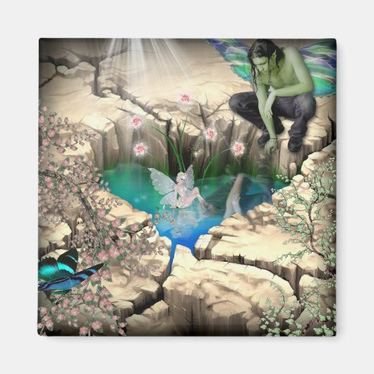 妖精の国インエルヴェン池 マグネット (正面)