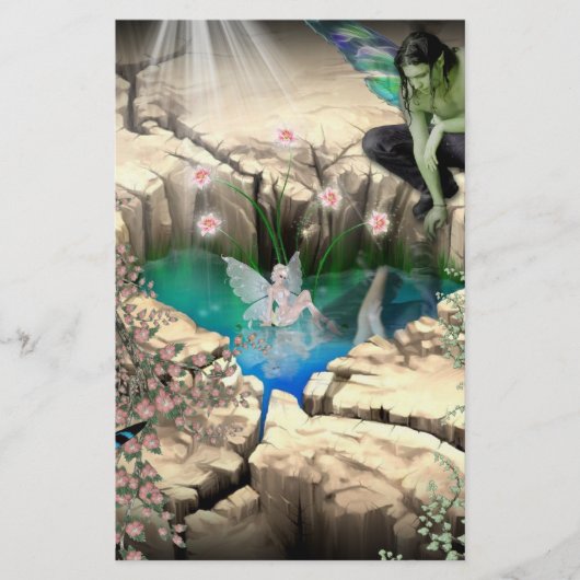 妖精の国インエルヴェン池 便箋 (正面)