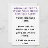 妖精の国城　ご招待 招待状 (裏面)