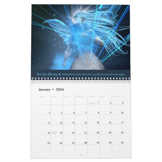 妖精の国恵み2021ファンタジーカレンダー カレンダー (1月 2026)