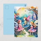 妖精の国魔法の妖精たち ポストカード (正面/裏面)