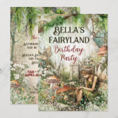 妖精の国 エンchanted Realm パーティーご招待 招待状 (正面/裏面)