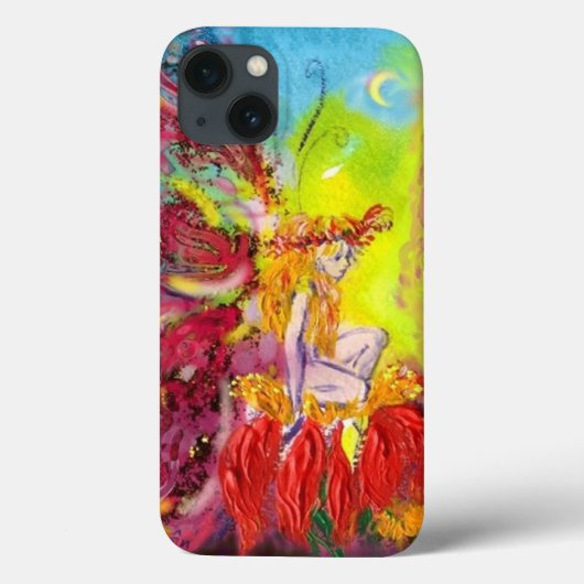 妖精の国/花妖精,ピンク色の黄色 Case-Mate iPhoneケース (裏面)