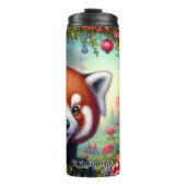 妖精の園で赤いパンダを笑顔で タンブラー (正面)