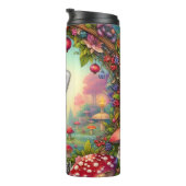 妖精の園で赤いパンダを笑顔で タンブラー (回転右)