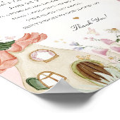 妖精の園時間カプセルパーティー標識 ポスター (角)