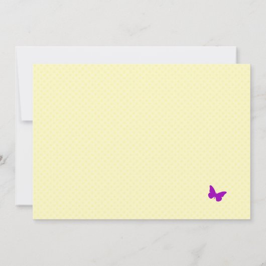 妖精の園遊会の誕生日の招待状 招待状 (裏面)