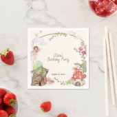 妖精の土地の誕生日パーティー スタンダードカクテルナプキン (インサイチュ)