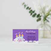 妖精の城の紫色の点の名刺 名刺 (スタンド正面)