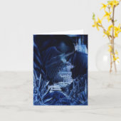 妖精の城のEncausticの芸術のメッセージカード カード (黄色い花)